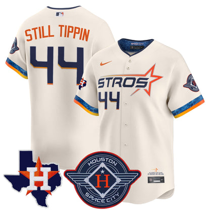 Men's Houston Astros 2025 City Connect Texas Patch Vapor Premier Limited Jersey - All Stitched