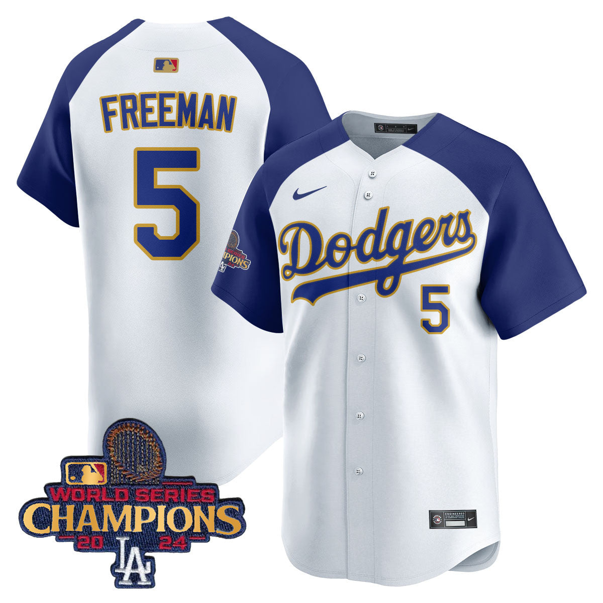 Men's Los Angeles Dodgers Gold 2025 Jersey - All Stitched