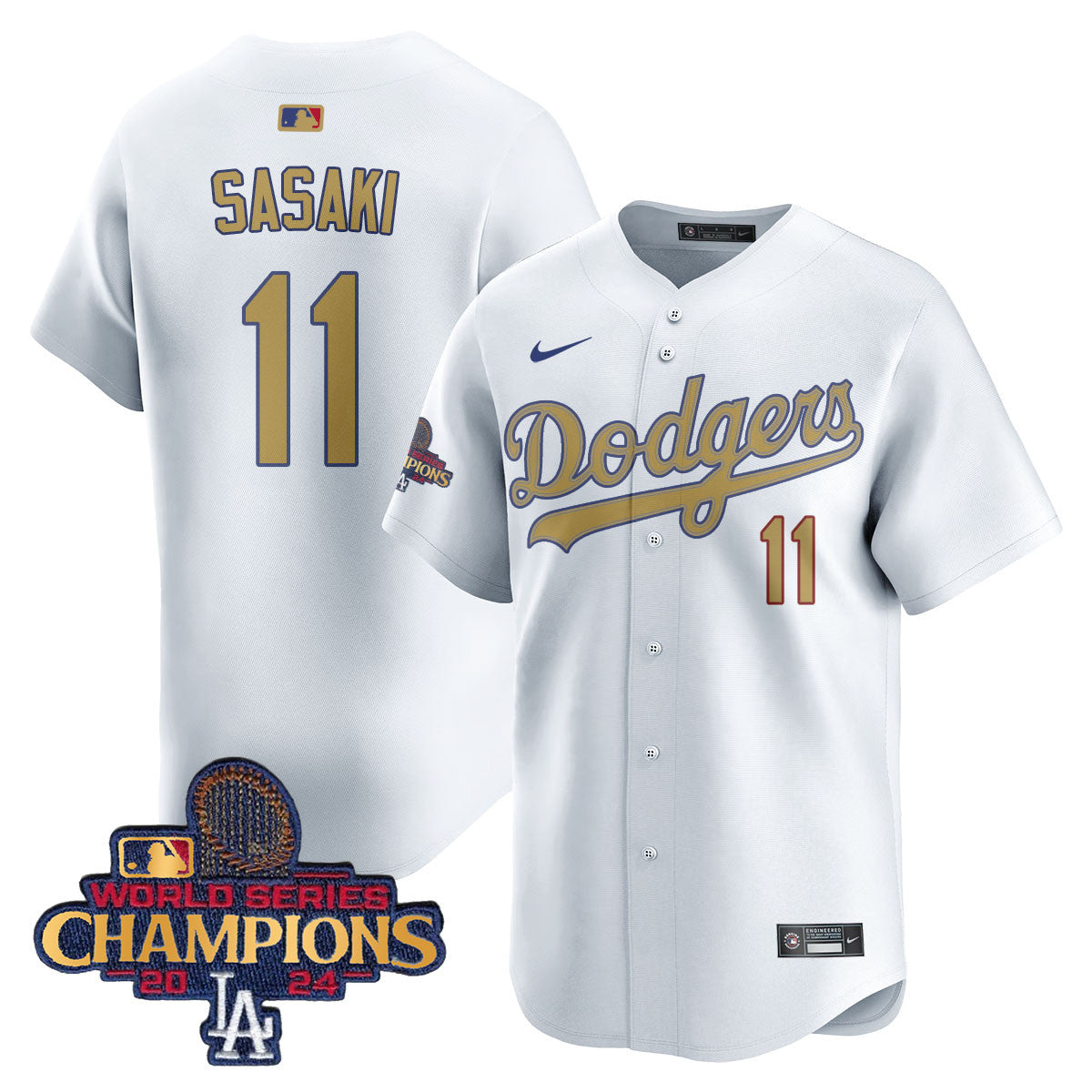 Men's Los Angeles Dodgers Gold 2025 Jersey - All Stitched