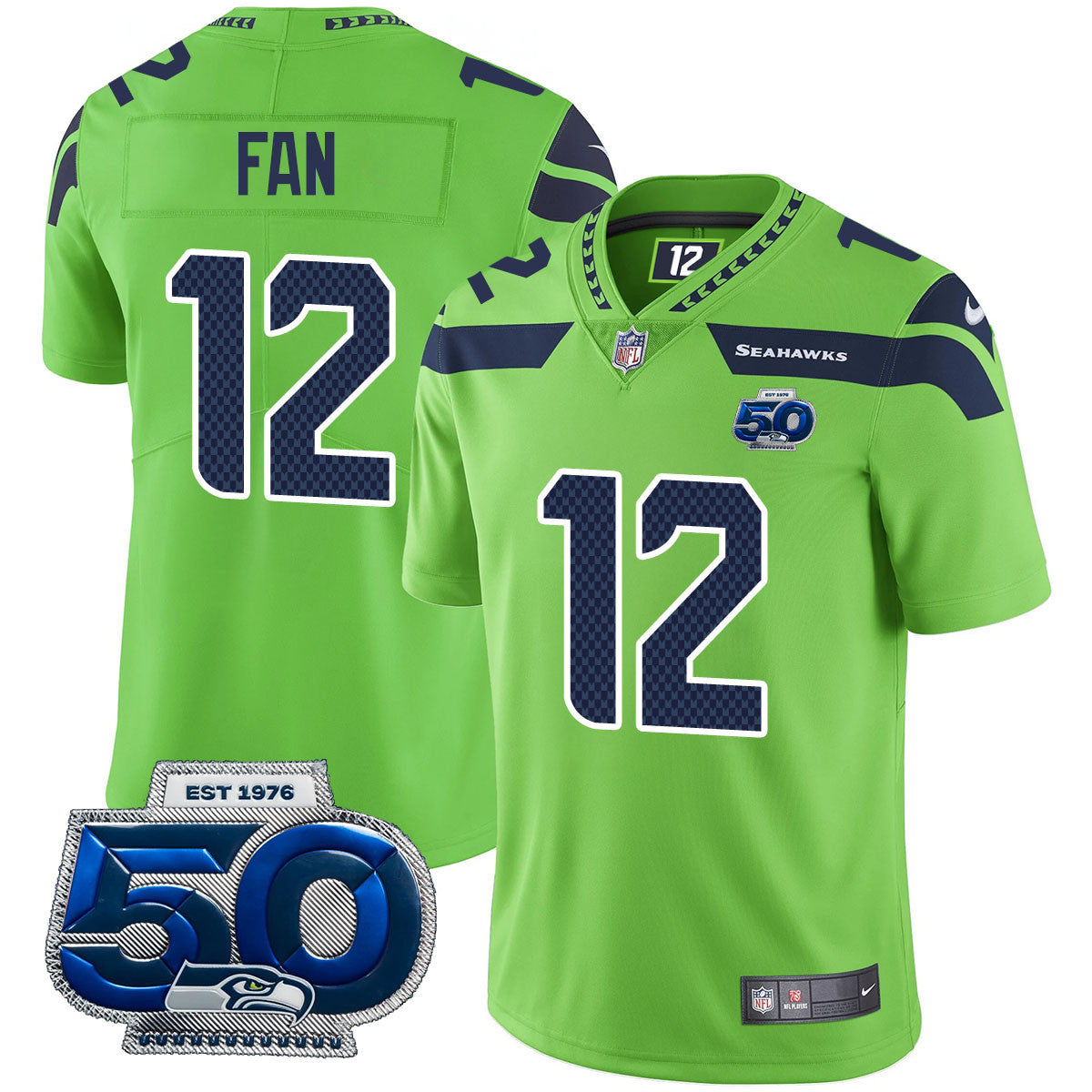 SEA 50th Season Vapor Limited Jersey - All Stitched
