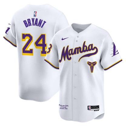 Men's Los Angeles Lakers Kobe Bryant Mamba Vapor Baseball Jersey - All Stitched