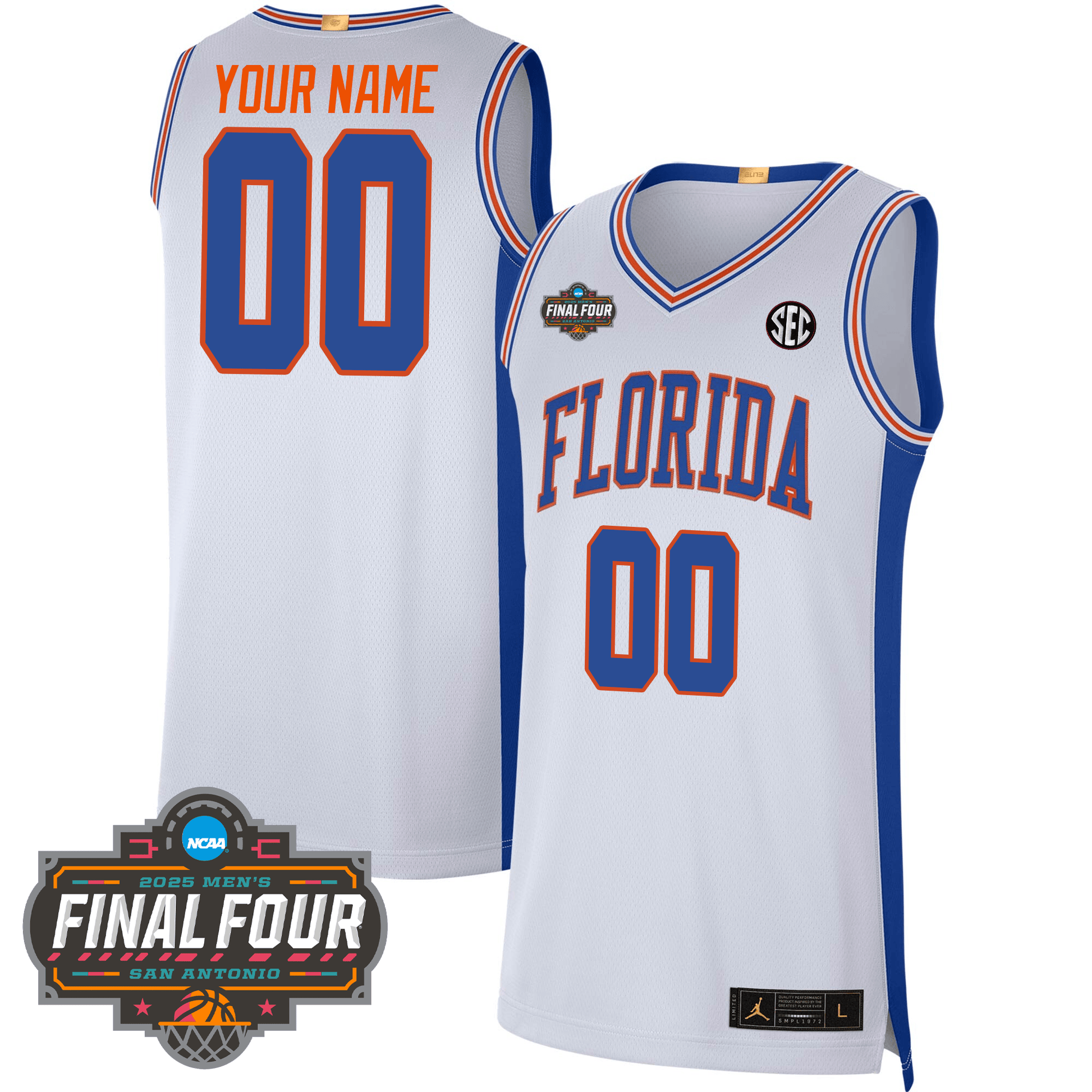 Florida Gators Men's Basketball 24/25 Jersey - Final Four Patch