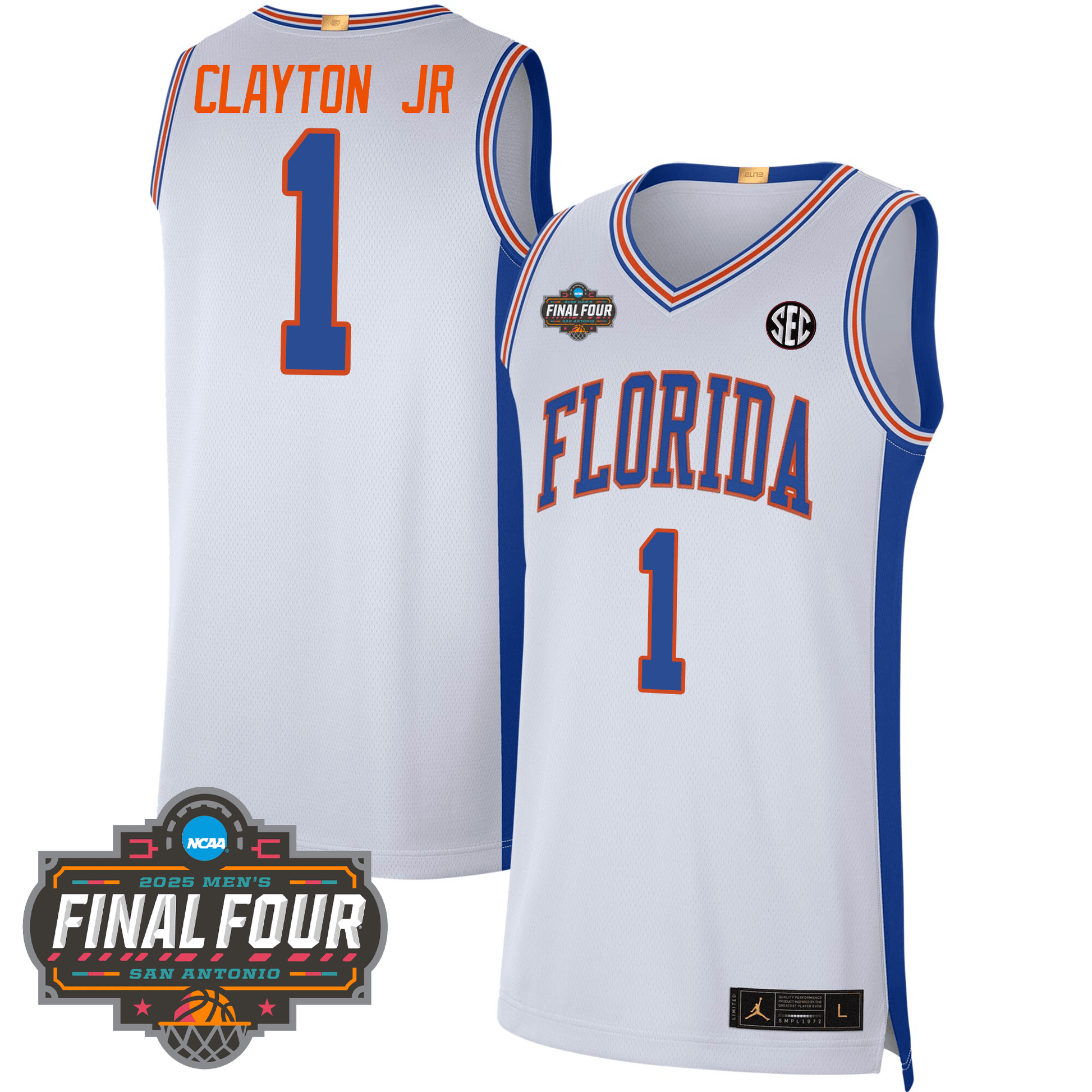 Florida Gators Men's Basketball 24/25 Jersey - Final Four Patch