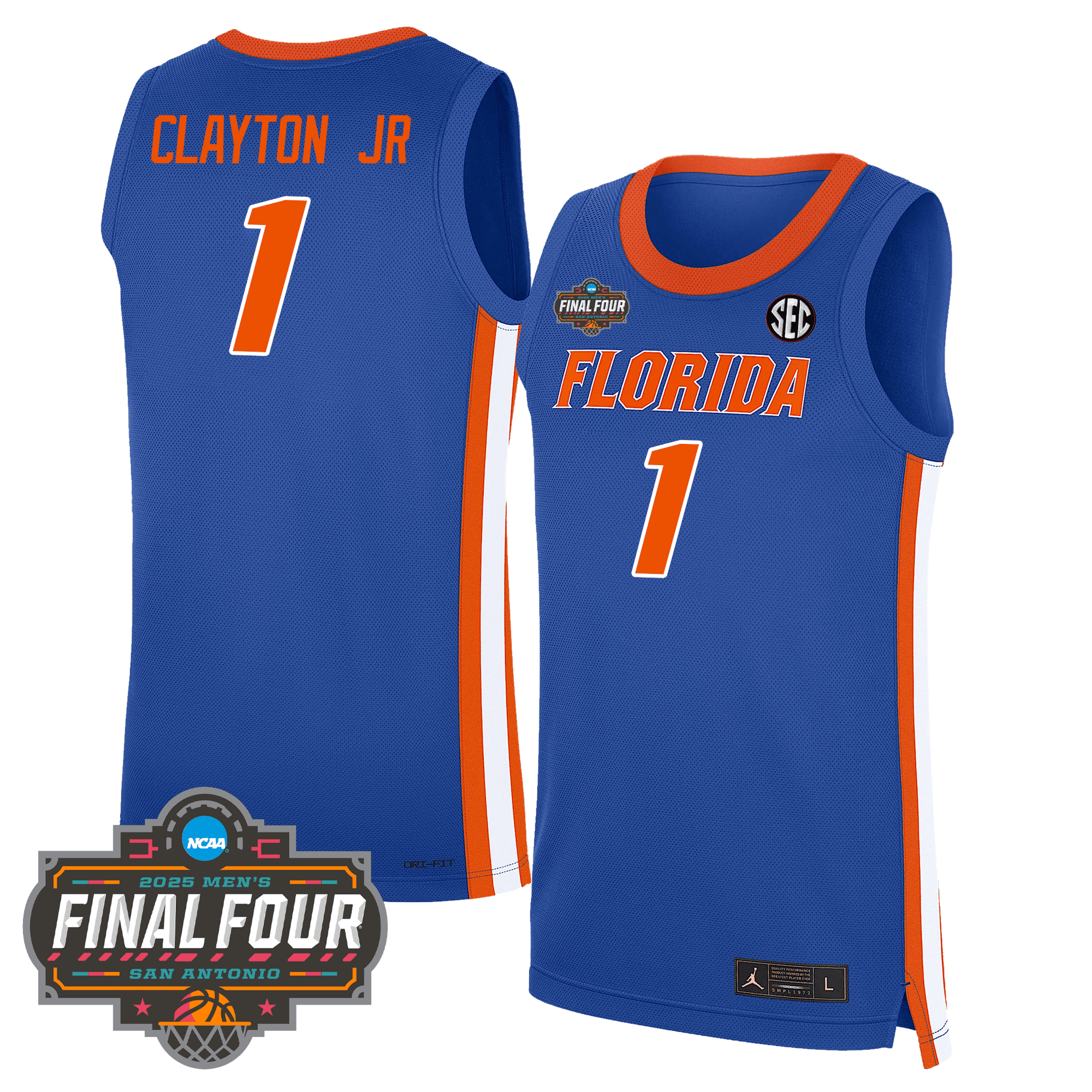Florida Gators Men's Basketball 24/25 Jersey - Final Four Patch