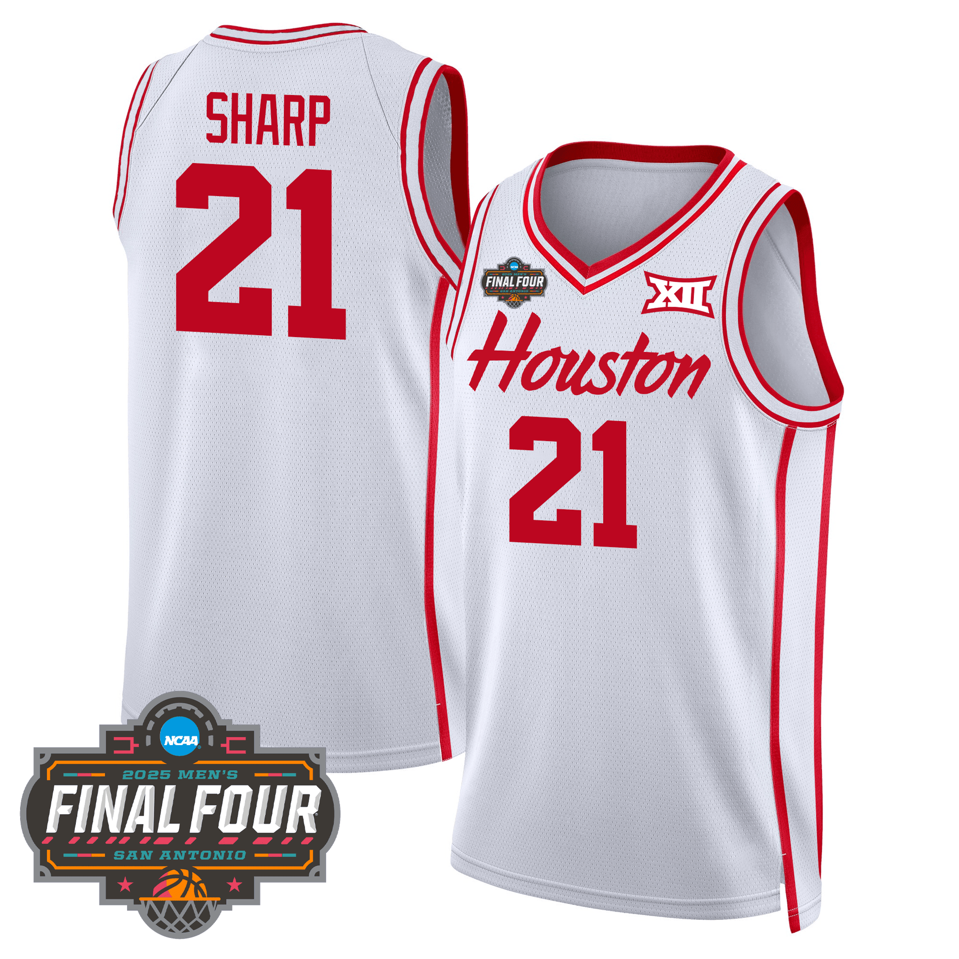 Houston Cougars Men's Basketball 24/25 Jersey - Final Four Patch