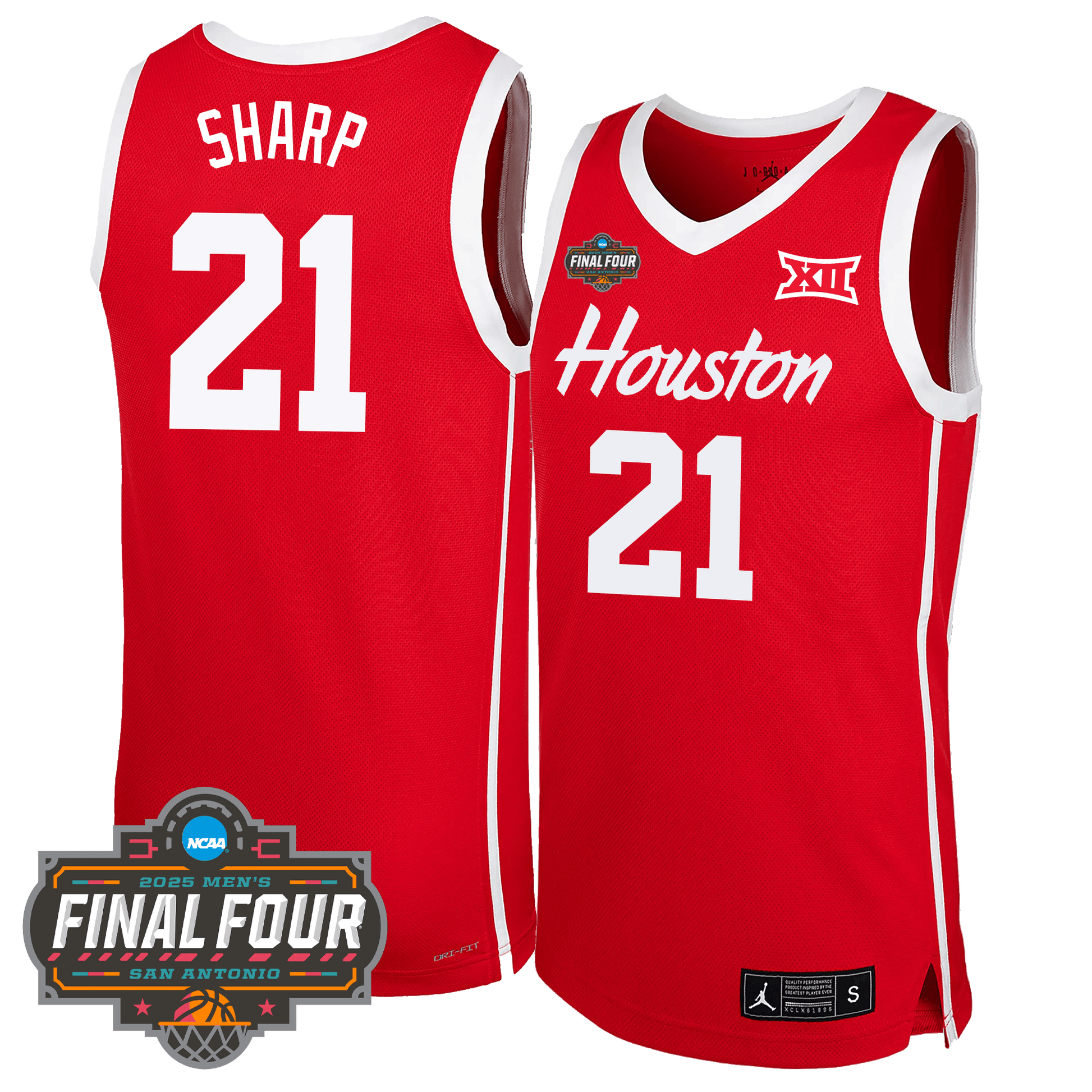Houston Cougars Men's Basketball 24/25 Jersey - Final Four Patch