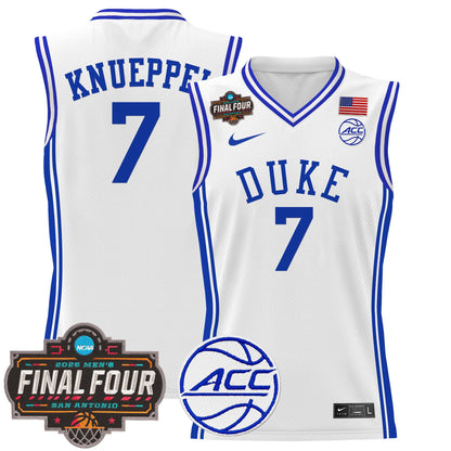 Men's Duke Blue Devils 2025 Final Four Patch Basketball Jersey - All Stitched