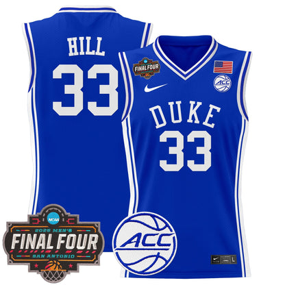 Men's Duke Blue Devils 2025 Final Four Patch Basketball Jersey - All Stitched
