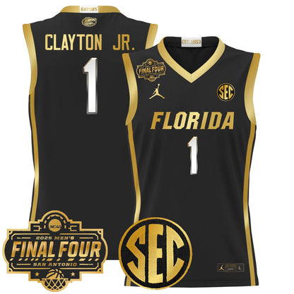 Men's Florida Gators 2025 Final Four Patch Basketball Jersey - All Stitched