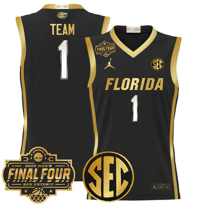 Men's Florida Gators 2025 Final Four Patch Basketball Jersey - All Stitched