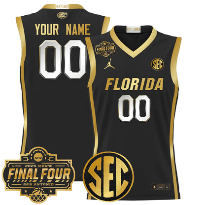 Florida Gators 2025 Final Four Patch Basketball Custom Jersey - All Stitched