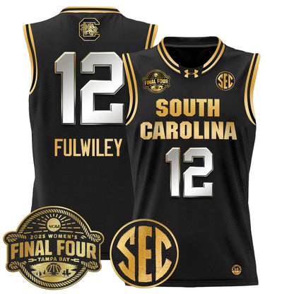 Men's Size - South Carolina Gamecocks 2025 Sec Women's Final Four Patch Lightweight Basketball Jersey - All Stitched
