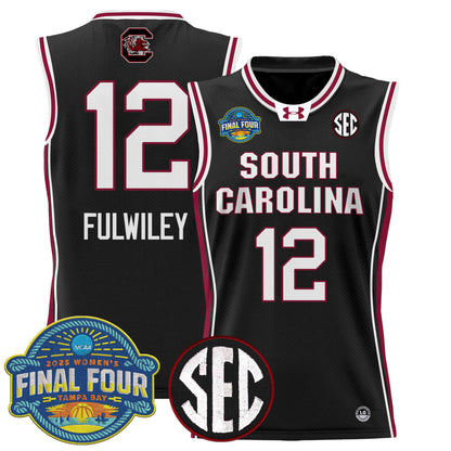 Men's Size - South Carolina Gamecocks 2025 Sec Women's Final Four Patch Lightweight Basketball Jersey - All Stitched