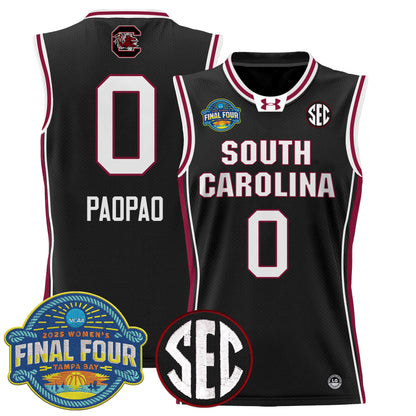 Men's Size - South Carolina Gamecocks 2025 Sec Women's Final Four Patch Lightweight Basketball Jersey - All Stitched