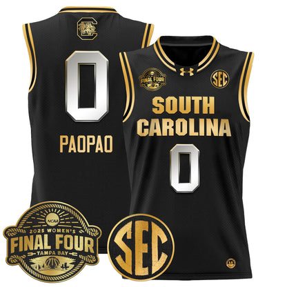 Men's Size - South Carolina Gamecocks 2025 Sec Women's Final Four Patch Lightweight Basketball Jersey - All Stitched