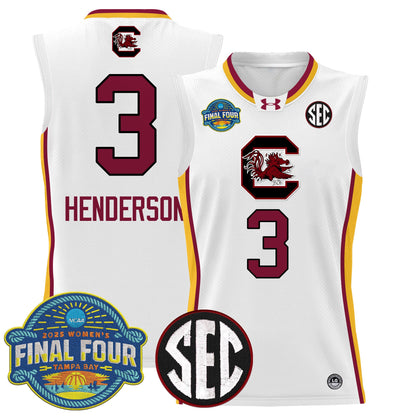 Men's Size - South Carolina Gamecocks 2025 Sec Women's Final Four Patch Lightweight Basketball Jersey - All Stitched