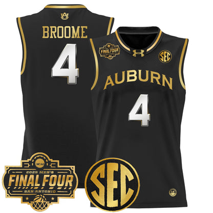 Men's Auburn Tigers 2025 Final Four Patch Lightweight Basketball Jersey - All Stitched