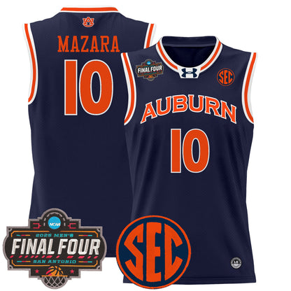 Men's Auburn Tigers 2025 Final Four Patch Lightweight Basketball Jersey - All Stitched