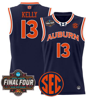 Men's Auburn Tigers 2025 Final Four Patch Lightweight Basketball Jersey - All Stitched