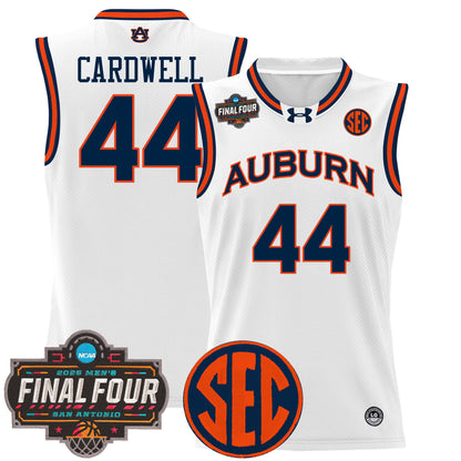 Men's Auburn Tigers 2025 Final Four Patch Lightweight Basketball Jersey - All Stitched
