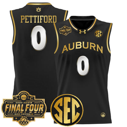 Men's Auburn Tigers 2025 Final Four Patch Lightweight Basketball Jersey - All Stitched