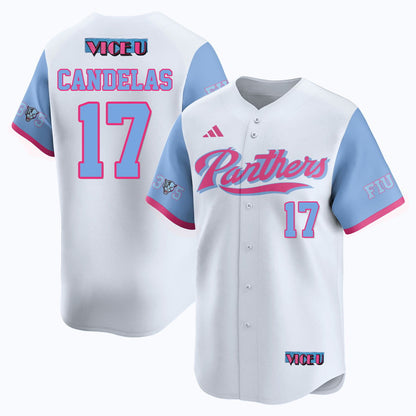Men's FIU Baseball 2025 'Vice U' Jersey - All Stitched