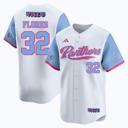 Men's FIU Baseball 2025 'Vice U' Jersey - All Stitched