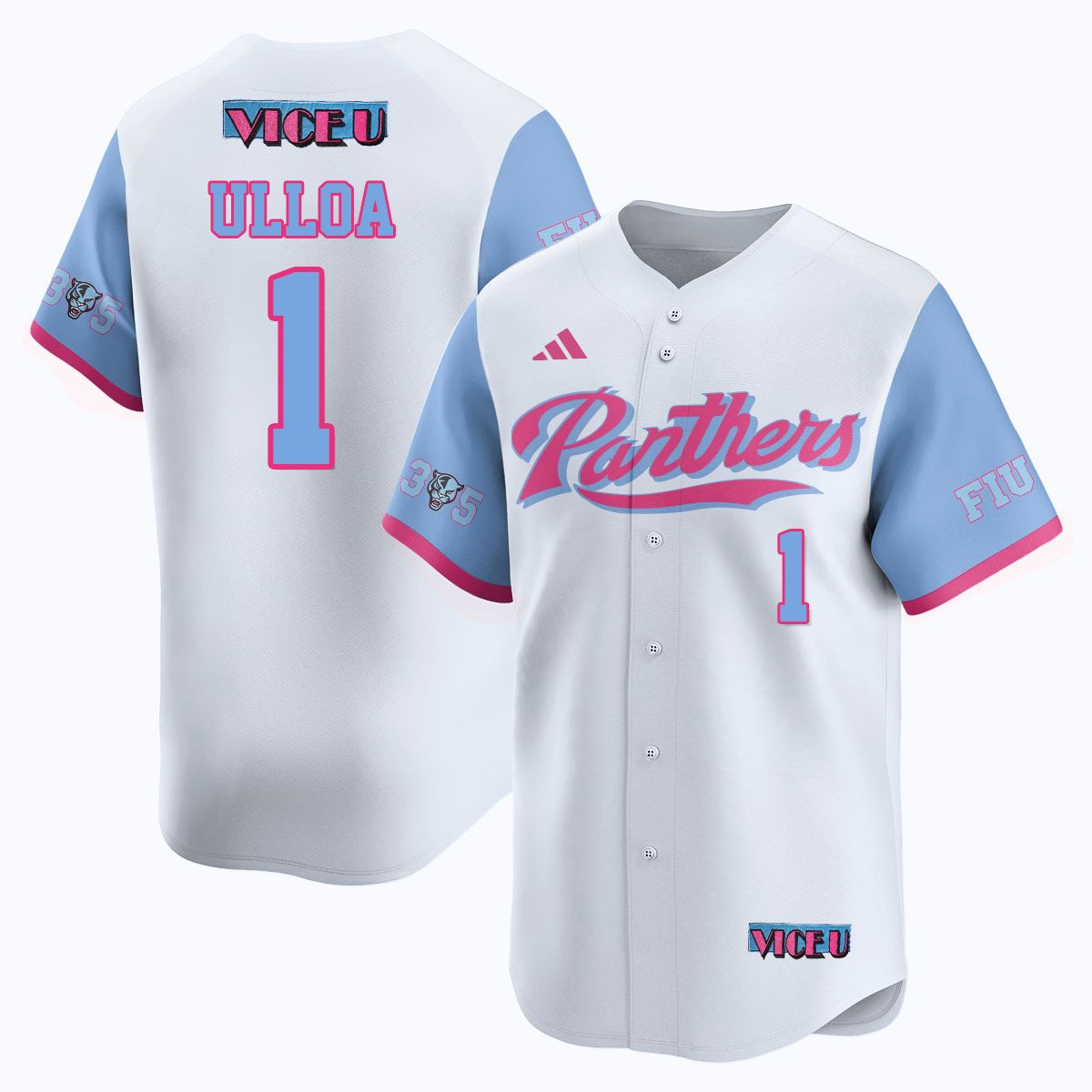 Men's FIU Baseball 2025 'Vice U' Jersey - All Stitched