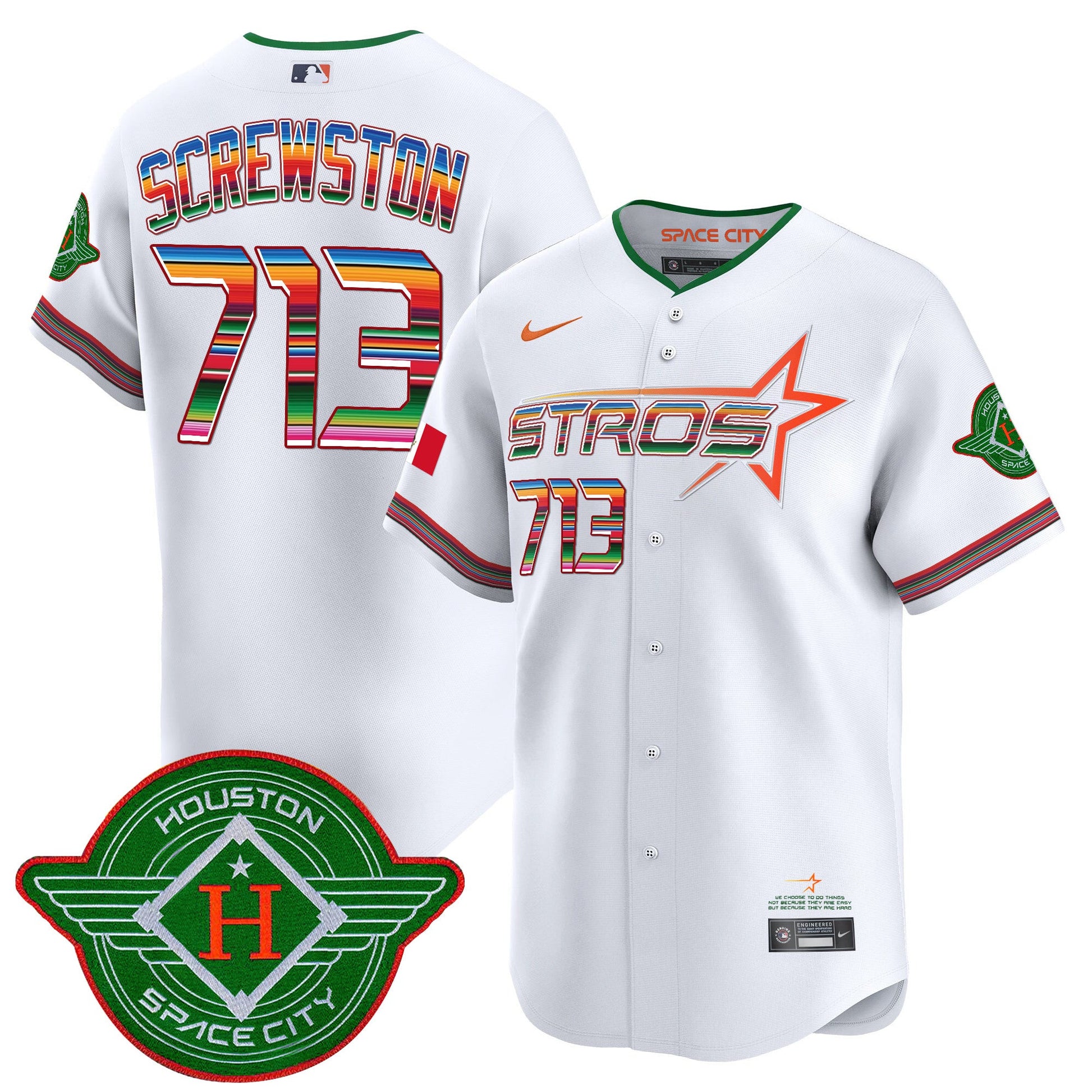 Men's Astros 2025 City Connect Mexico Vapor Premier Limited Jersey - All Stitched