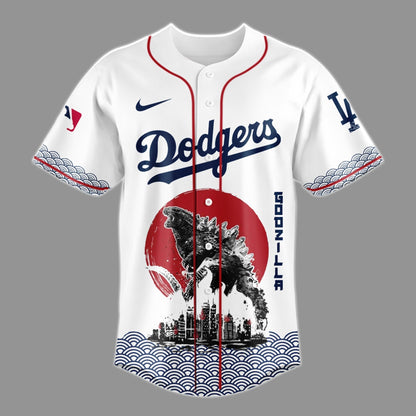 Godzilla x Los Angeles Dodgers Japan Edition Jersey