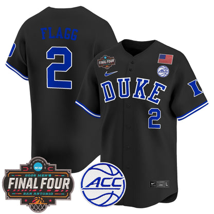 Men's Duke Blue Devils 2025 Final Four Patch Vapor Baseball Jersey - All Stitched