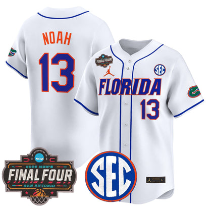 Men's Florida Gators 2025 Final Four Patch Vapor Baseball Jersey - All Stitched