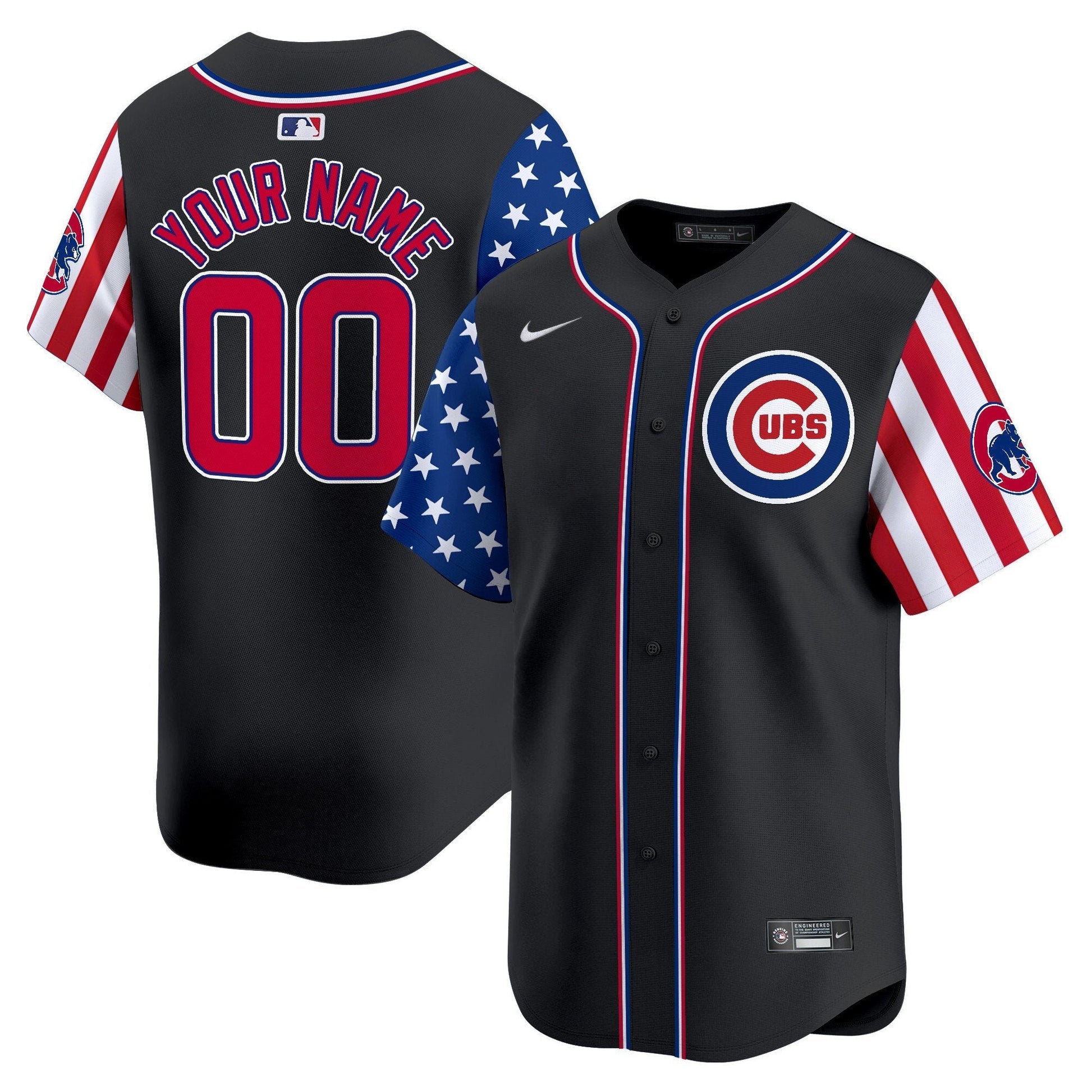 Chicago Cubs 2025 Memorial Day Vapor Premier Limited Custom Jersey - All Stitched