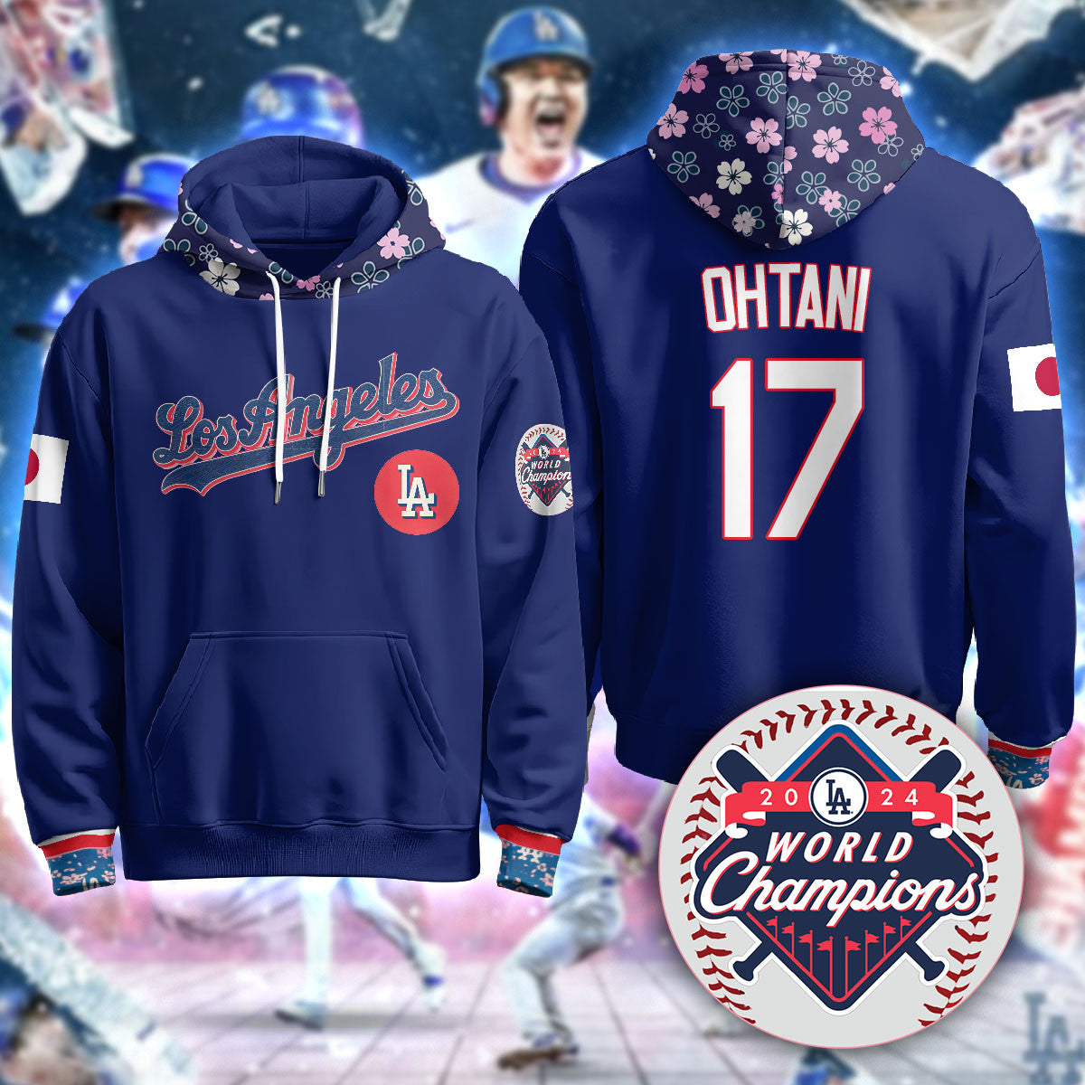Los Angeles Dodgers Japanese Heritage Night Hoodie - All Stitched