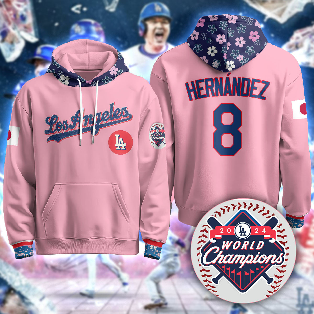 Los Angeles Dodgers Japanese Heritage Night Hoodie - All Stitched