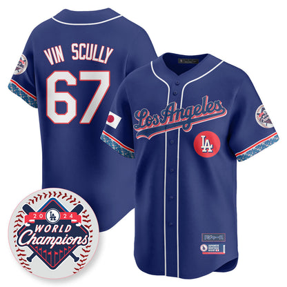 Men's Los Angeles Dodgers Japanese Heritage Night Jersey - All Stitched