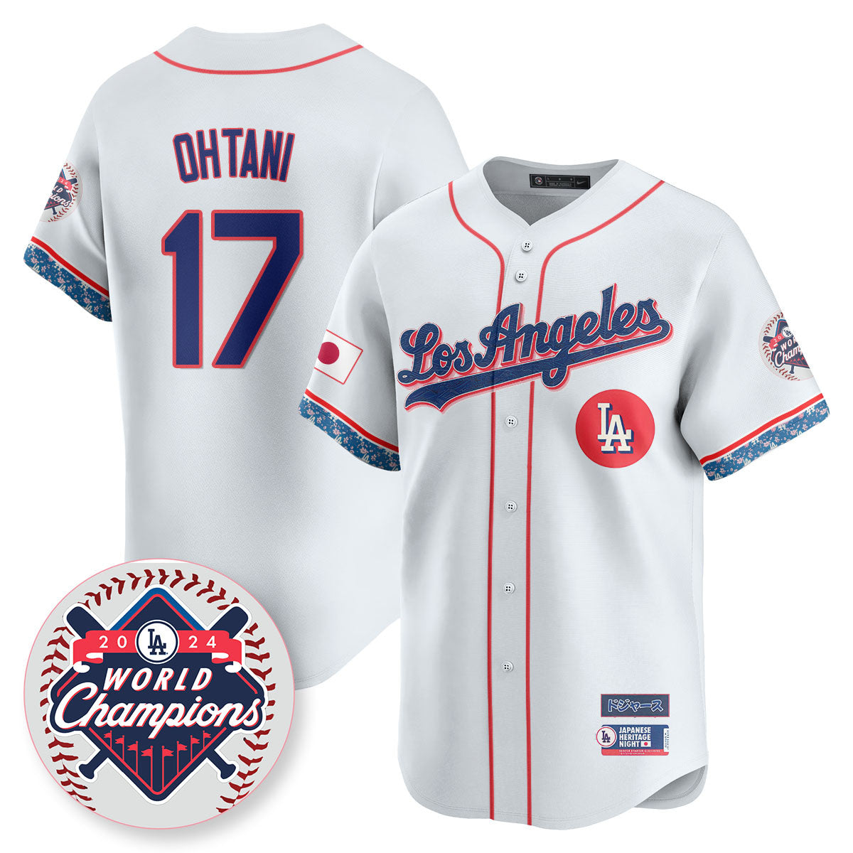 Men's Los Angeles Dodgers Japanese Heritage Night Jersey - All Stitched