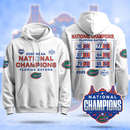 Florida Gators 2025 National Champions Basketball Hoodie - Printed