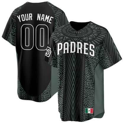 Custom Gender/Name San Diego Padres Mexican Heritage Jersey - All Stitched