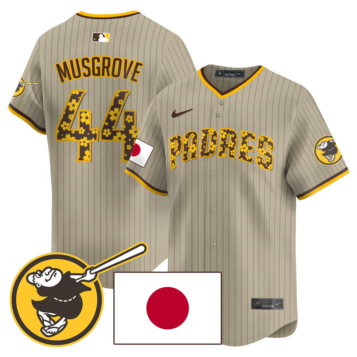 Men's San Diego Padres Japanese Heritage Jersey - All Stitched