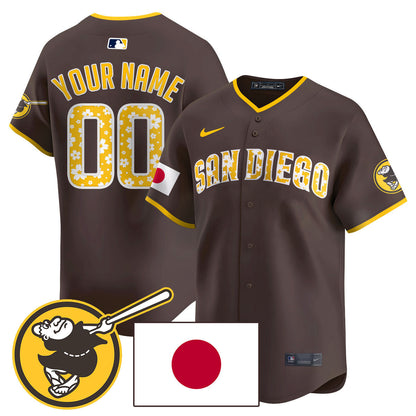 Custom Gender/Name San Diego Padres Japanese Heritage Jersey - All Stitched