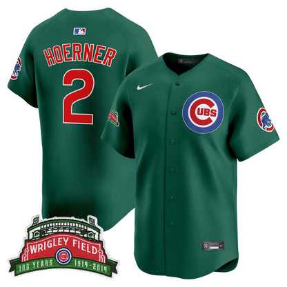 Men's Chicago Cubs Wrigley Field Style Vapor Premier Limited Jersey - All Stitched