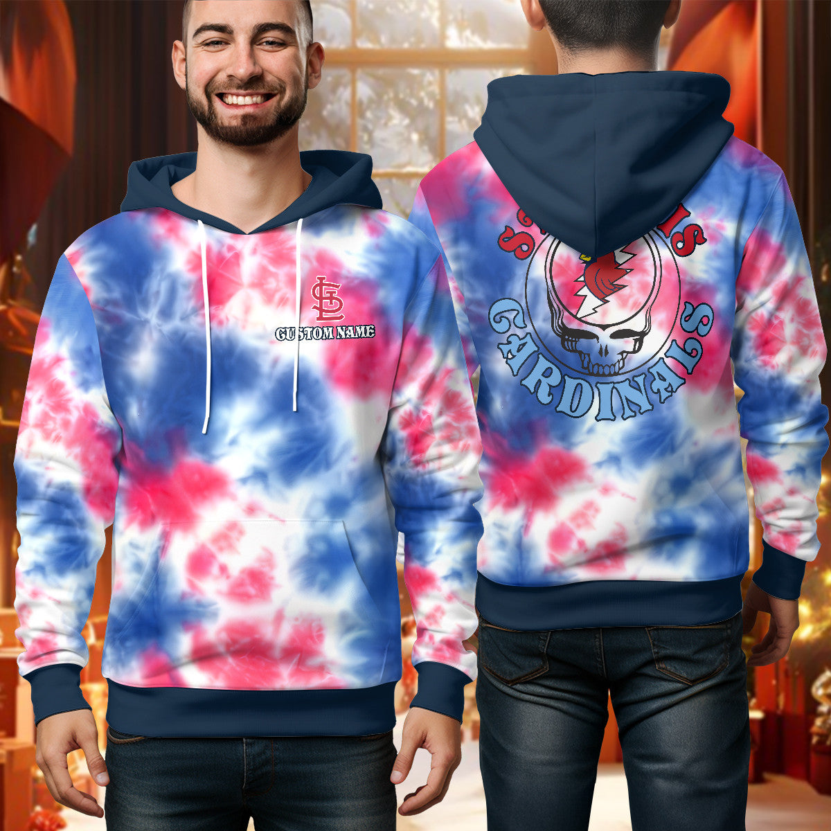 Custom Name St. Louis Cardinals Grateful Dead Limited Jersey