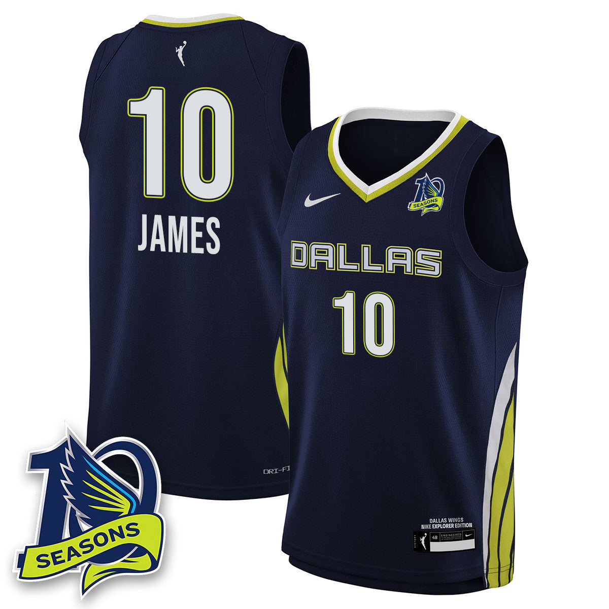 Men's Dallas Wings 2025 Limited Jersey - All Stitched