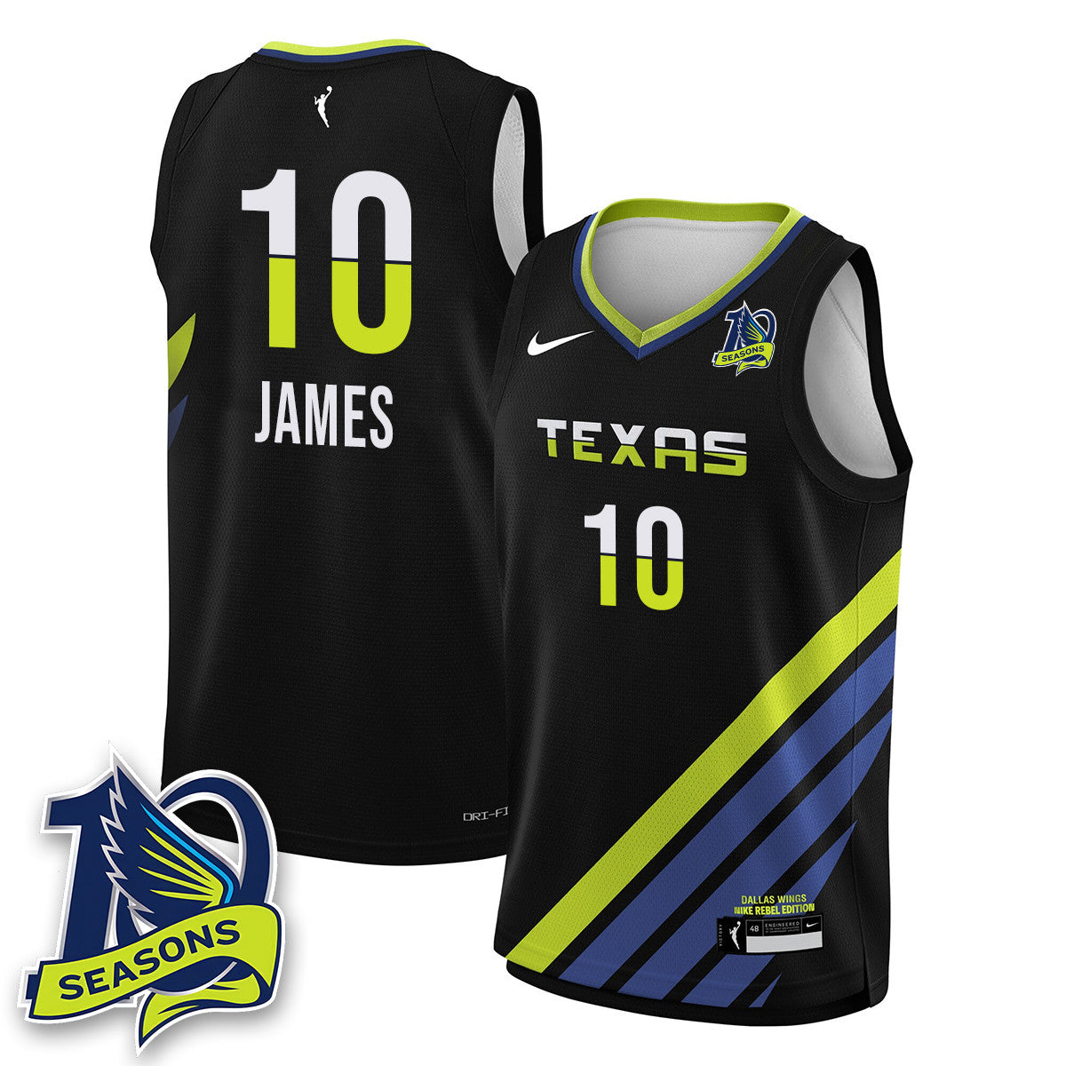 Men's Dallas Wings 2025 Limited Jersey - All Stitched