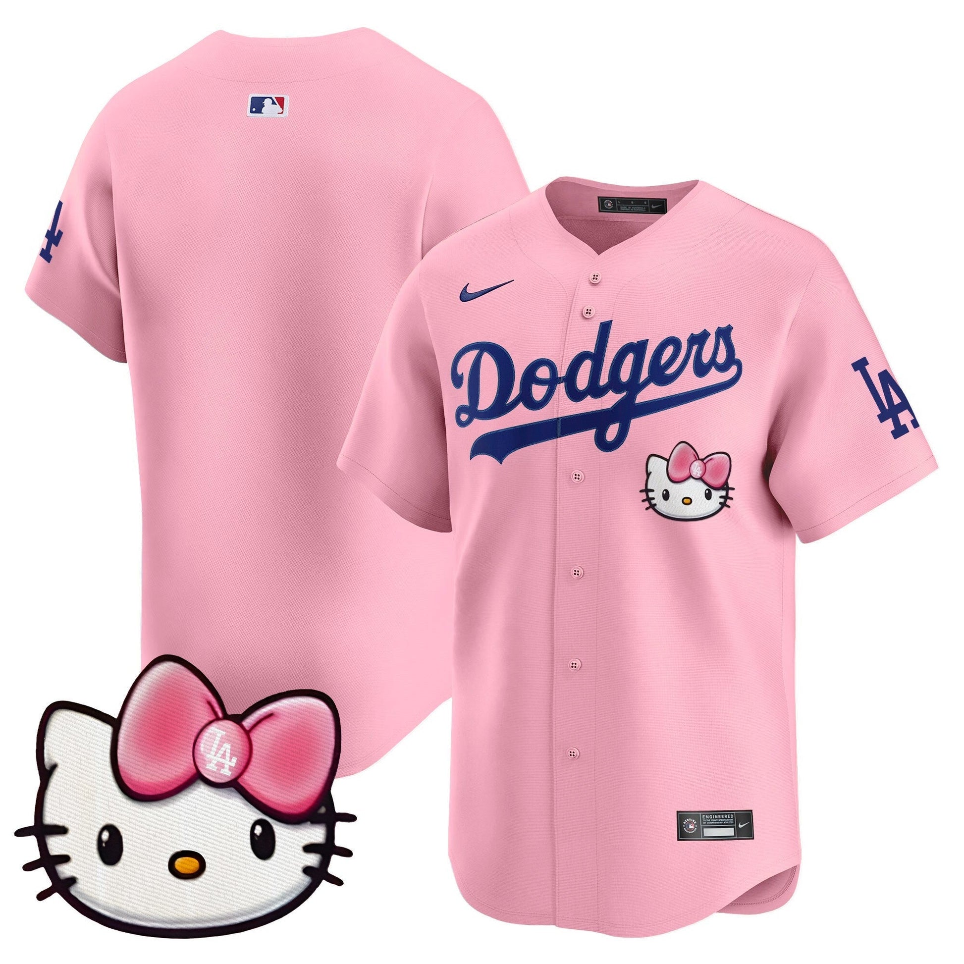 Unisex Dodgers 2025 Hello Kitty Vapor Premier Limited Jersey – All Stitched