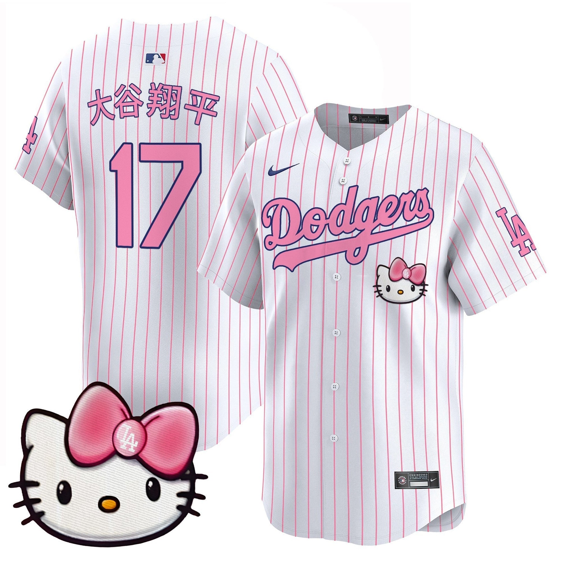 Unisex Dodgers 2025 Hello Kitty Vapor Premier Limited Jersey – All Stitched