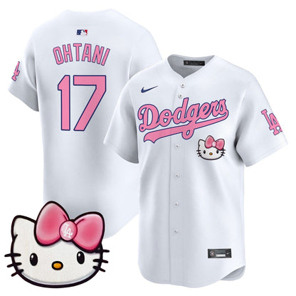 Unisex Dodgers 2025 Hello Kitty Vapor Premier Limited Jersey – All Stitched