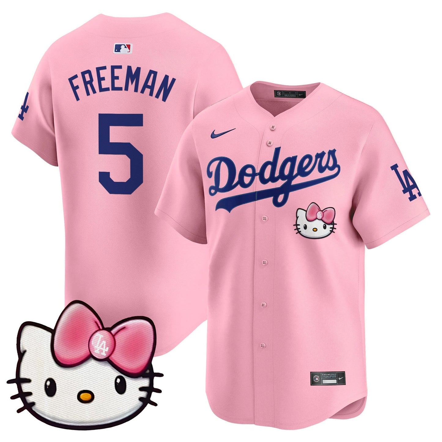 Unisex Dodgers 2025 Hello Kitty Vapor Premier Limited Jersey – All Stitched