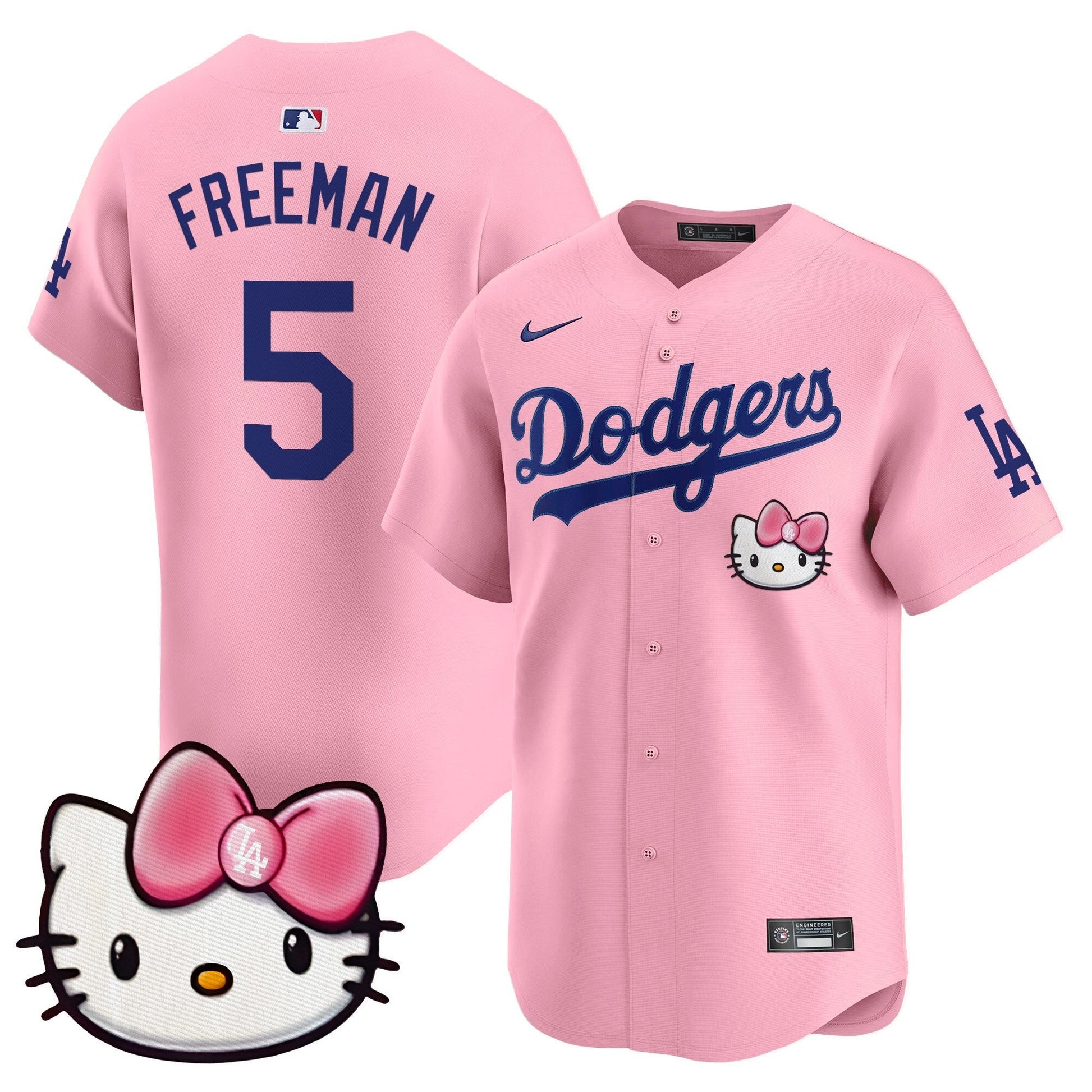 Unisex Dodgers 2025 Hello Kitty Vapor Premier Limited Jersey – All Stitched